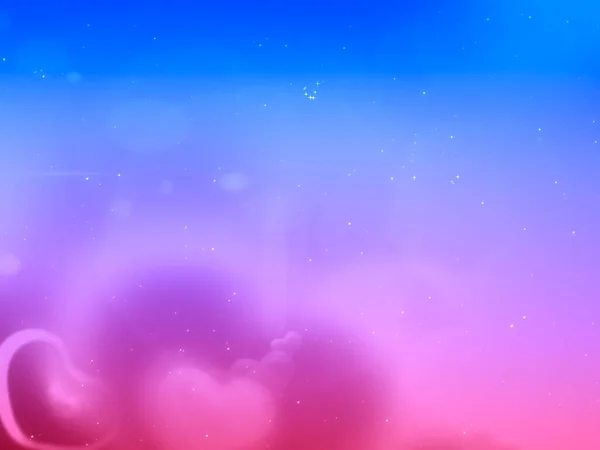 Image Gradient Background Hearts Stars Valentine Day — 스톡 사진