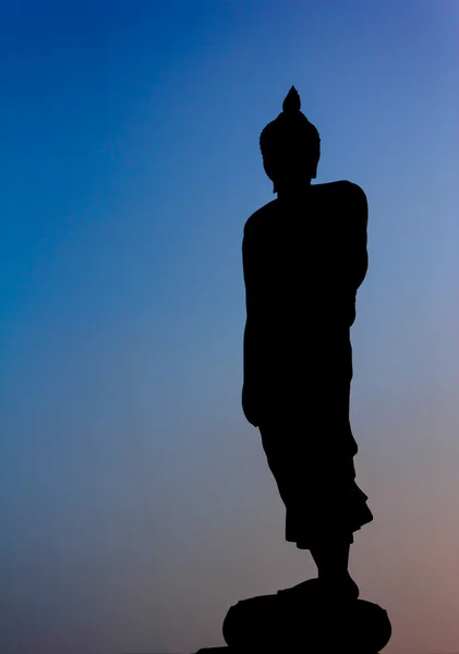 Silhueta de Buda — Fotografia de Stock