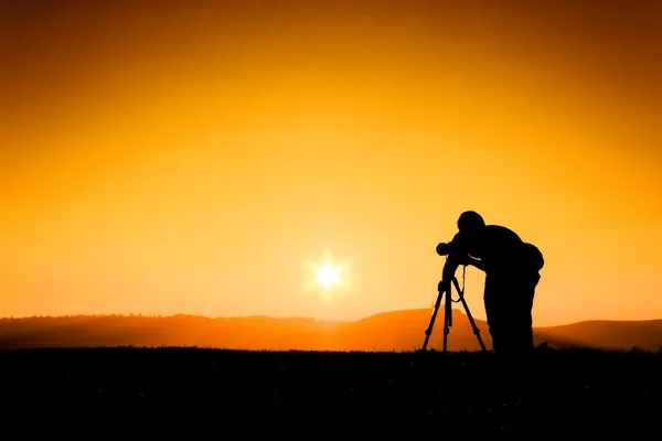 siluetleri fotoğrafçılar