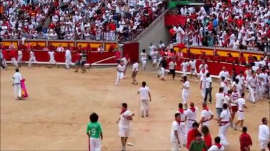 encierro san fermin Pamplona, İspanya