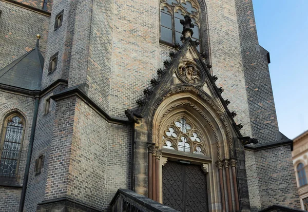 Toegang Tot Kerk Van Prokop Gebouwd 19E Eeuw Met Neogotische — Stockfoto