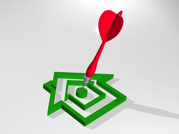 3D ev içinde dart ile