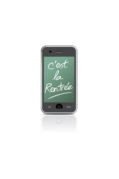 Smartphone - C'est la rentrée — Stockový vektor