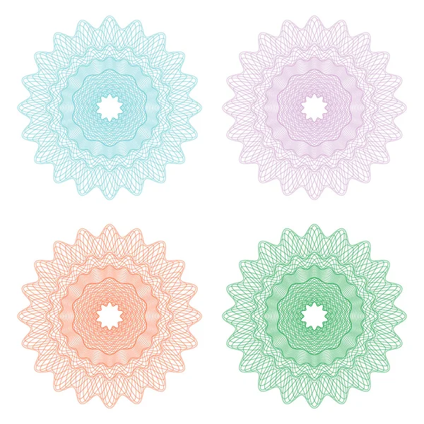 Rosette guillochée — Image vectorielle