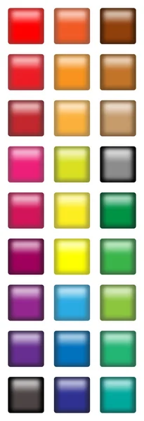 Square web buttons — Stock Photo, Image