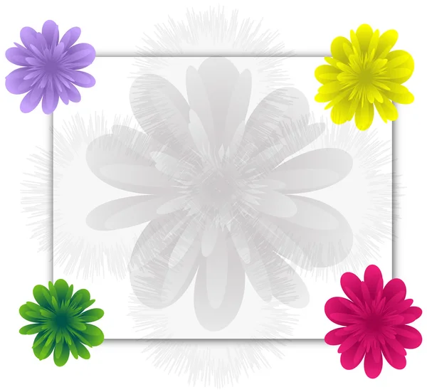 Flowers frame — Stock Vector