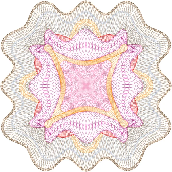 Rosette guillochée — Image vectorielle