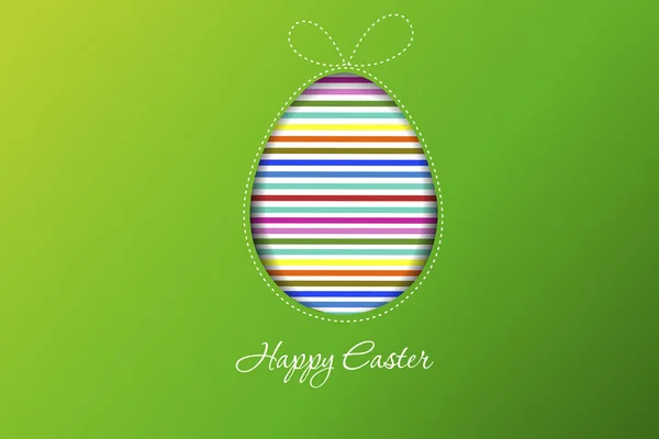 Velikonoční vajíčka na zeleném pozadí — Stockový vektor