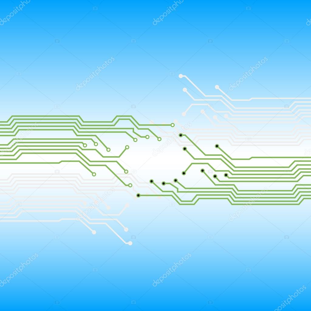 Electronic paths, abstract background