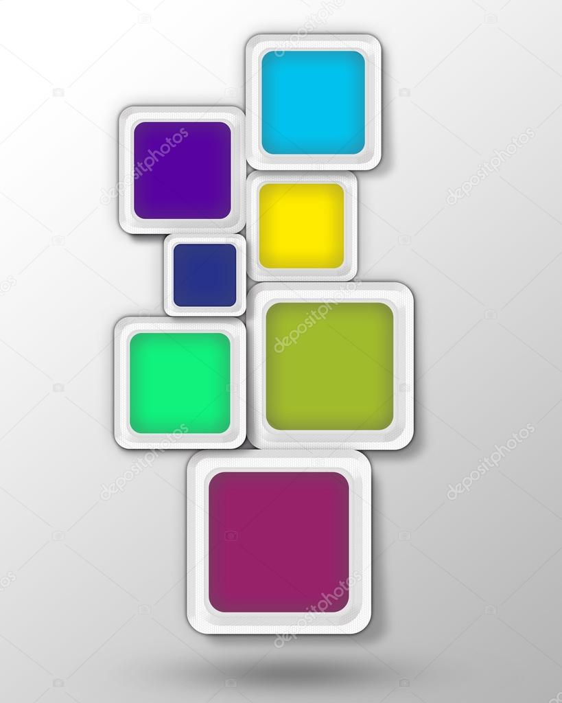 Background. Colored blocks