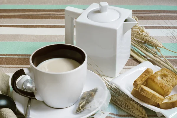 Frukost och toast — Stockfoto