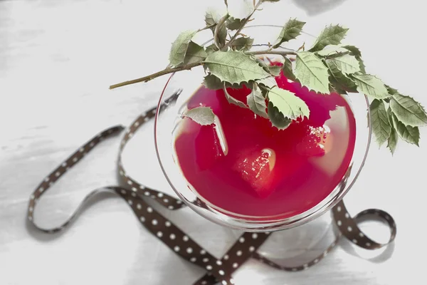 Martini kırmızı yılbaşı kokteyli — Stok fotoğraf
