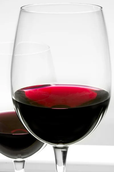 Glasses of red wine — Stock Photo, Image