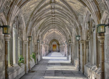 Gothic hallway clipart