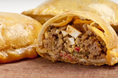 sığır eti empanada yakın çekim