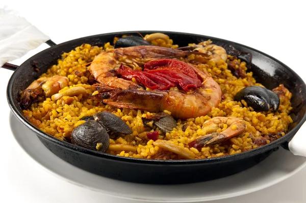 Paella mariscos — Foto de Stock