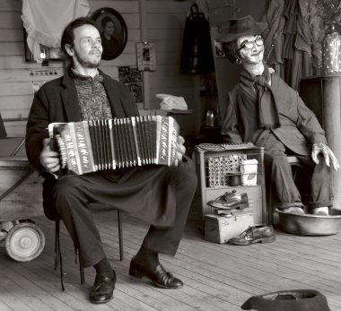 buenos Aires'te sokak müzisyeni