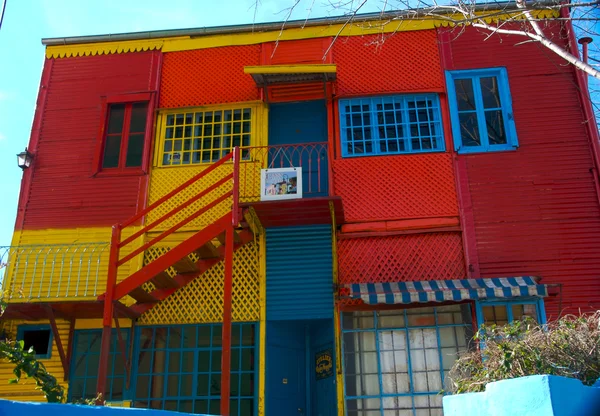 Atelier in der Straße Caminito, in la boca — Stockfoto