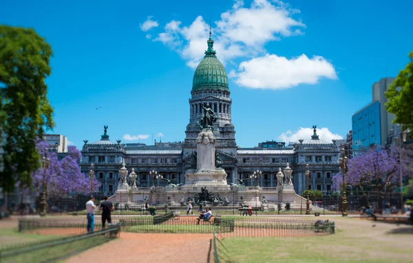 Congreso Plaza y Edificio en Buenos Aires —  Fotos de Stock