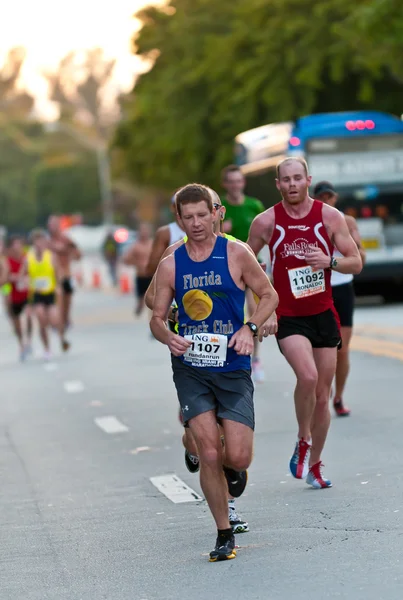 Miami marathon idrottare — Stockfoto