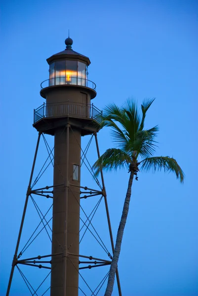 Точка маяк на Sanibel у Флориді — стокове фото