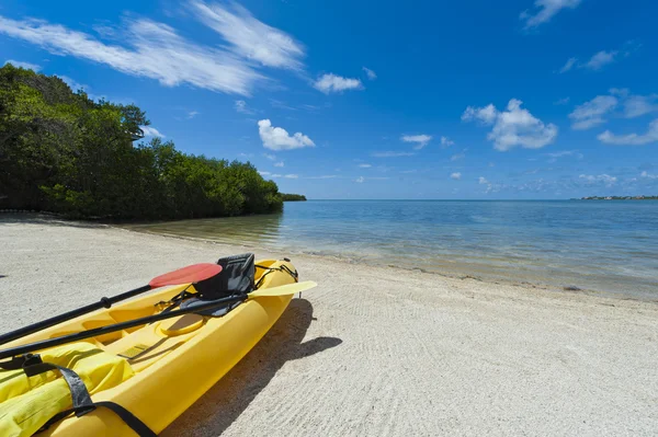 Kayak in the beach — Stock Photo, Image