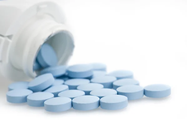 Tabletki przeciwbólowe butelka — Zdjęcie stockowe