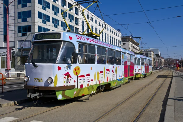 Straßenbahn in Bratislava — Stockfoto