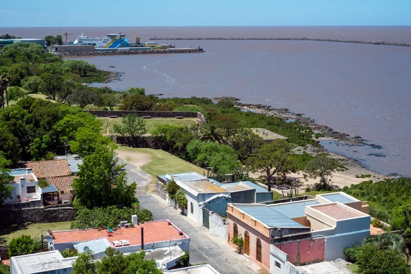 Vista aérea de Colonia no Uruguai — Fotografia de Stock