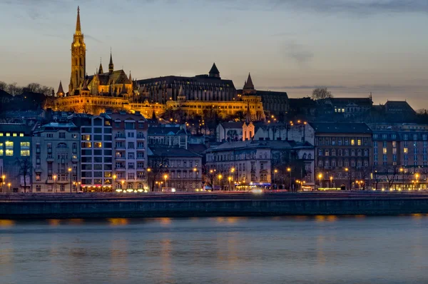 Budapeste Vista à noite — Fotografia de Stock