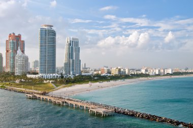 Miami beach havadan görünümü
