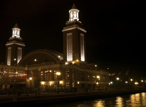 Widok z Chicago Navy Pier — Zdjęcie stockowe