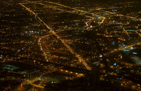 Pohled na město chicago od sears tower. — Stock fotografie