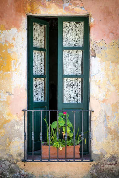 Antique window in Colonia — Stock Photo, Image