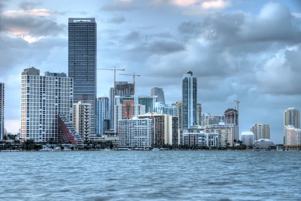 Buildings in Brickell Ave. in Miami. — Stock Photo, Image