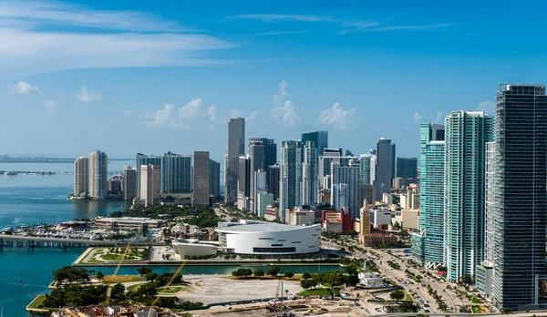 Vista aérea do centro de Miami — Fotografia de Stock