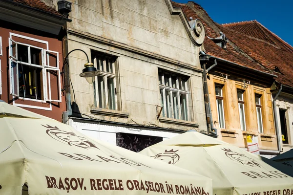 Fachadas de Brasov — Fotografia de Stock