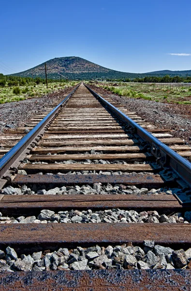 Perspectiva ferroviária — Fotografia de Stock