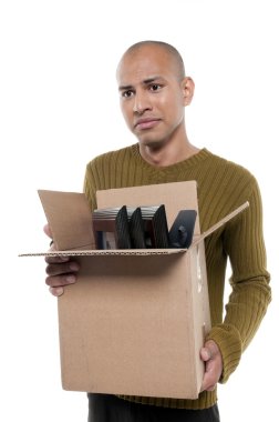 Young unemployed man clipart