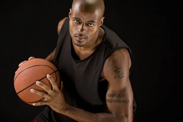 Powerful basketball player — Stock Photo, Image