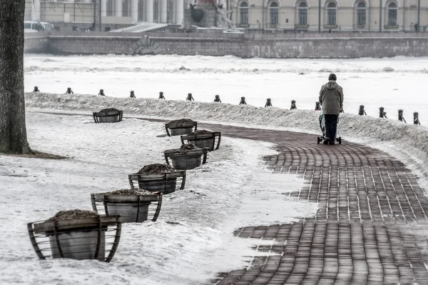 Isola di Zayachy nel periodo invernale Foto Stock