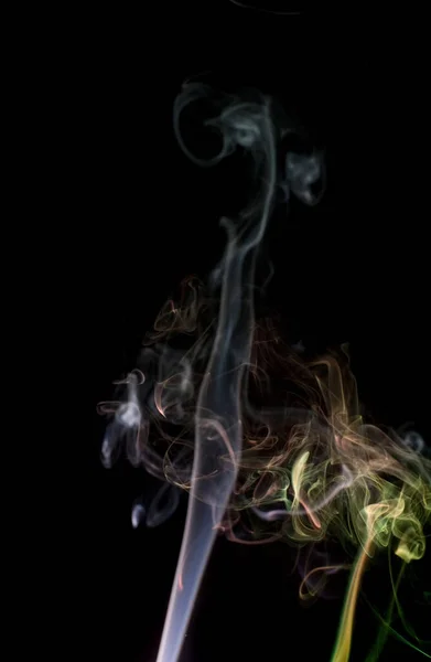 colorful cloud of smoke loops