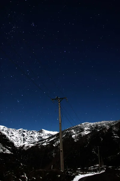 beautiful landscape with a mountain and a star