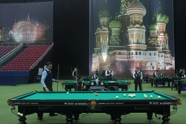 The international tournament on billiard sports "Kremlin Cup" in the sports Olympic complex — Stock Photo, Image