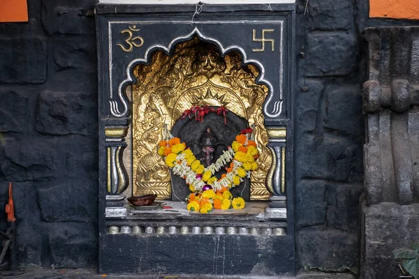 Archivfoto Von Schönen Kleinen Tempel Von Lord Ganesha Der Wand — Stockfoto