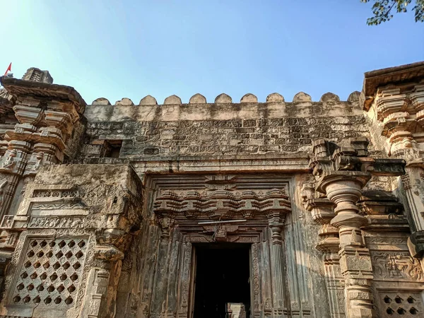 Lagerfoto Antika Hinduiska Tempel Kopeshwar Mahadev Mandir Entré Dörr Vacker — Stockfoto