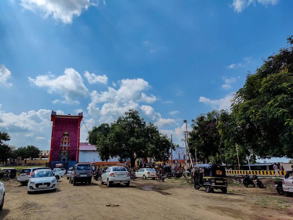 Korwar Indien Oktober 2021 Utanför Utsikt Över Lord Anveerbhadreshawar Tempel — Stockfoto