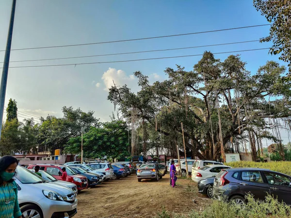 Khidrapur India Листопада 2021 Stock Photo Parked Four Wheeler Car — стокове фото