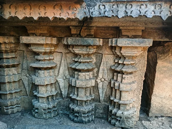 Fotografia Zewnętrzna Widok Starożytnej Świątyni Kopeshwar Mahadev Khidrapur Maharashtra India — Zdjęcie stockowe