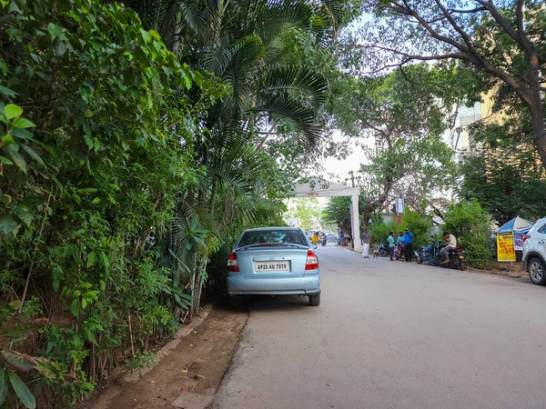 2018 Hyderabad India June 2022 Stock Photo Light Blue Car — 스톡 사진